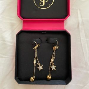 Juicy couture bow star heart earrings in box